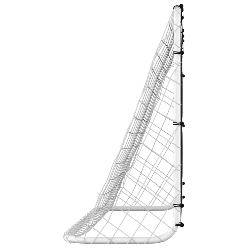184x61x122 cm Steel Football Goal with Target Wall – Training & Practice Net