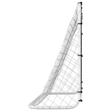 184x61x122 cm Steel Football Goal with Target Wall – Training & Practice Net