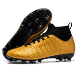 Men’s High-Top Football Training Shoes – Breathable Soccer Cleats with Ankle Sock Support