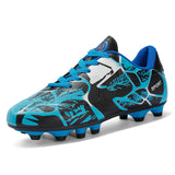 Youth Low-Top Leather Soccer Cleats – Boys & Girls Rubber Stud Football Shoes