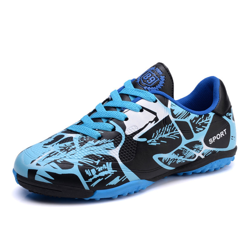 Youth Low-Top Leather Soccer Cleats – Boys & Girls Rubber Stud Football Shoes