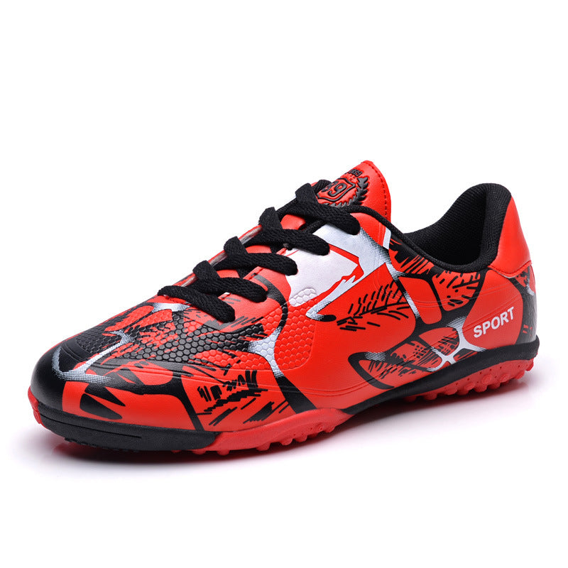 Youth Low-Top Leather Soccer Cleats – Boys & Girls Rubber Stud Football Shoes